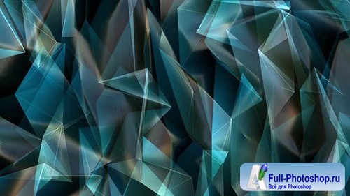 Videohive - Blue Shine Poligonal Background Loop - 
25080320