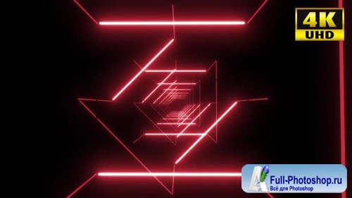 Videohive - 5 Colorful Neon Tunnel Vj Pack - 24432443
