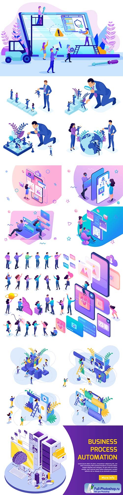 Flat isometric vector 3D concept illustration # 62