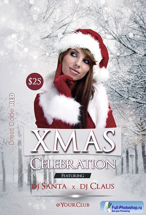 Xmas Celebrations - Premium flyer psd template