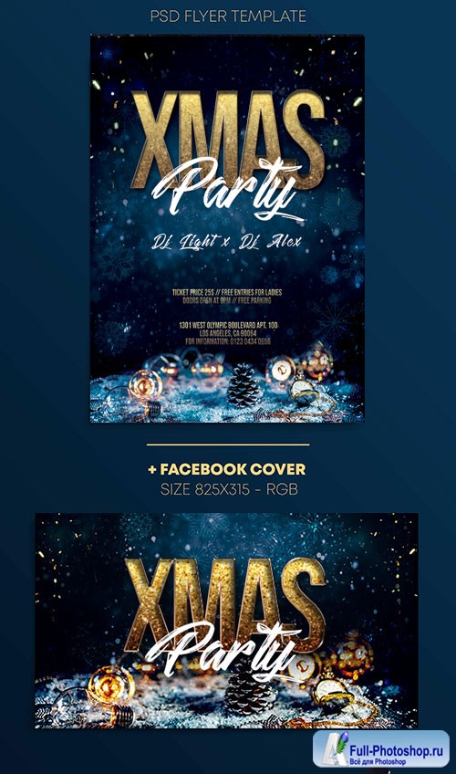 XMas Night - Premium flyer psd template