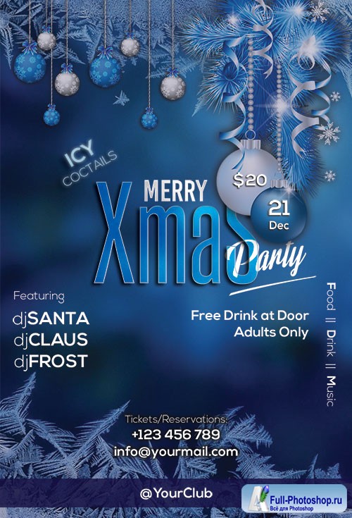 Merry Xmas Party - Premium flyer psd template