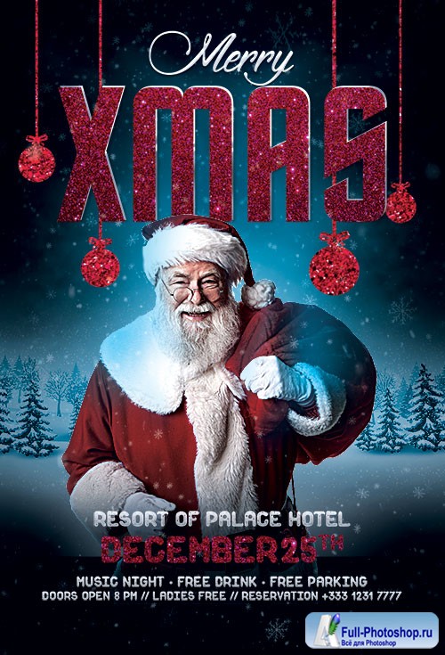 Santa Xmas - Premium flyer psd template