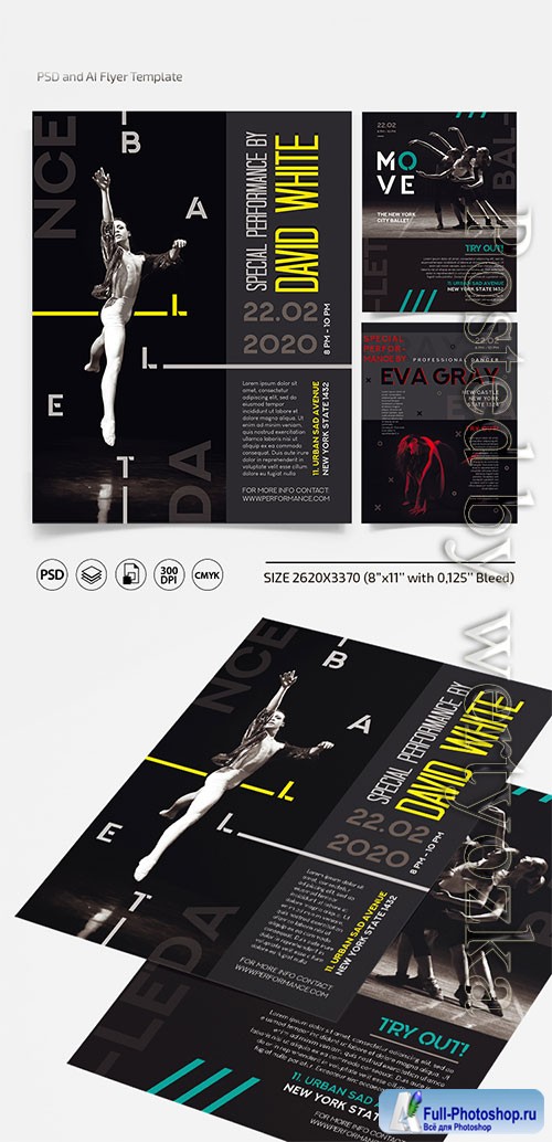 Ballet - Premium flyer psd template