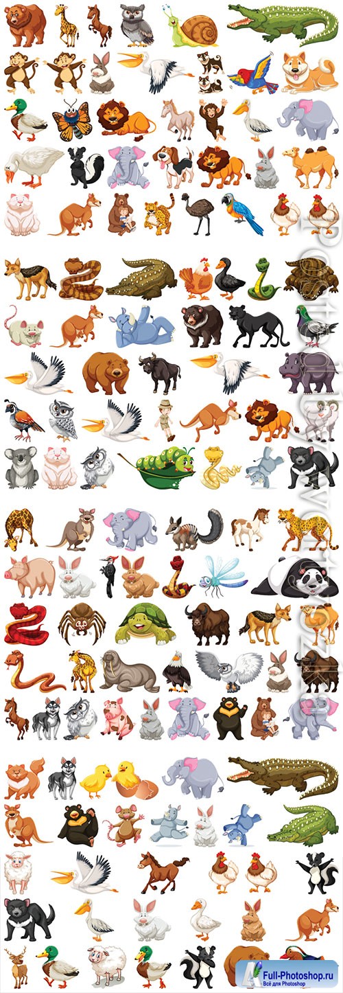 Set of animal character # 3