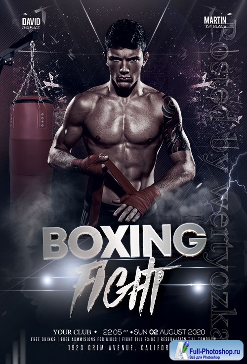 Boxing Tournament - Premium flyer psd template