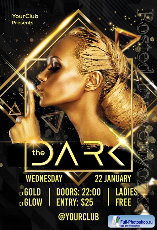 The Dark - Premium flyer psd template