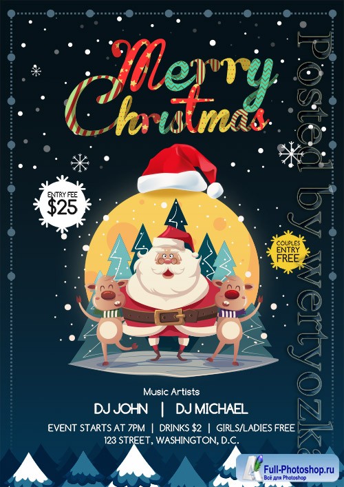 Christmas Party 3 - Premium flyer psd template