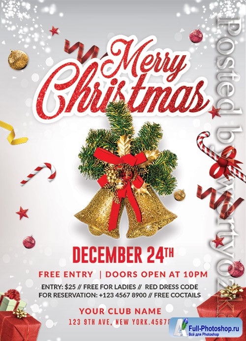 Merry Christmas - Premium flyer psd template