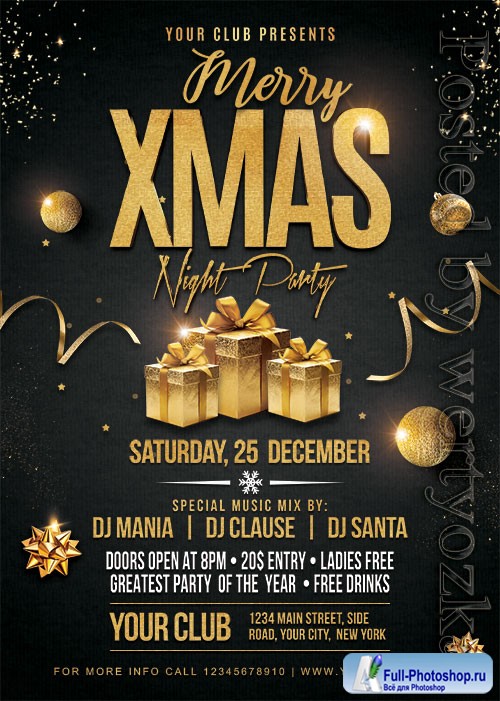 Christmas Party 2 - Premium flyer psd template