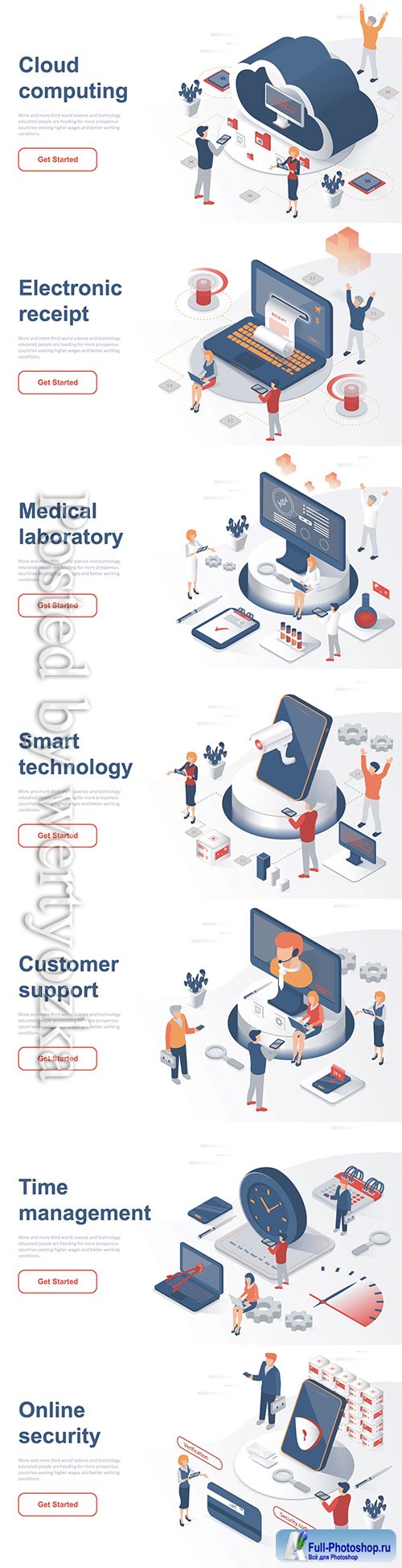 Flat isometric vector 3D concept illustration # 96