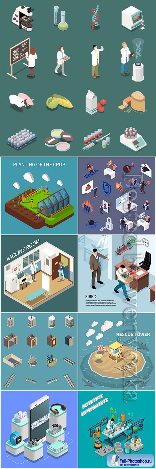 Flat isometric vector 3D concept illustration # 95