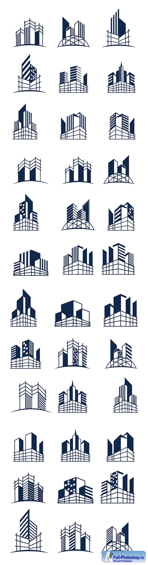 Building construction logo bundle