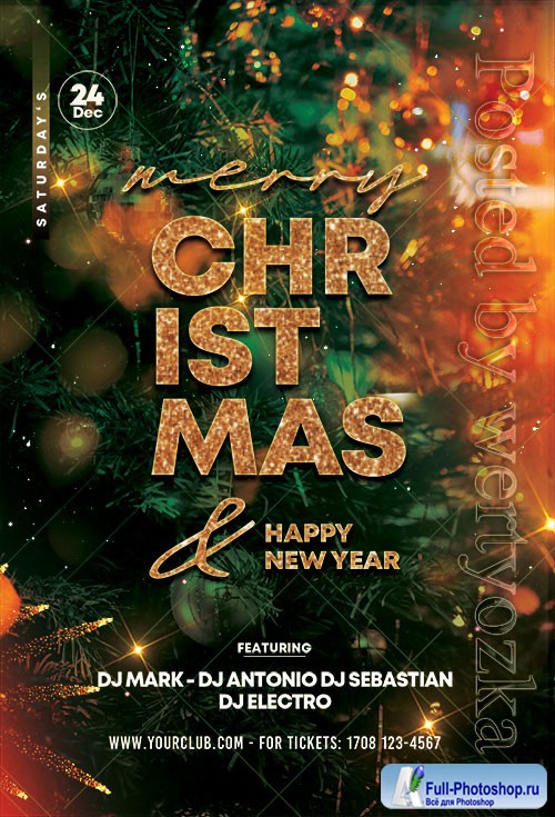 Magic Christmas - Premium flyer psd template