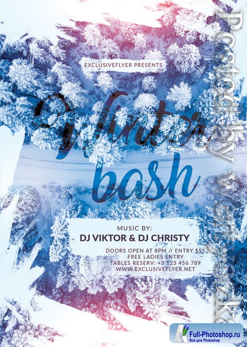 Winter bash - Premium flyer psd template