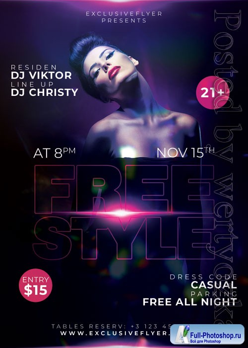 Freestyle affair - Premium flyer psd template