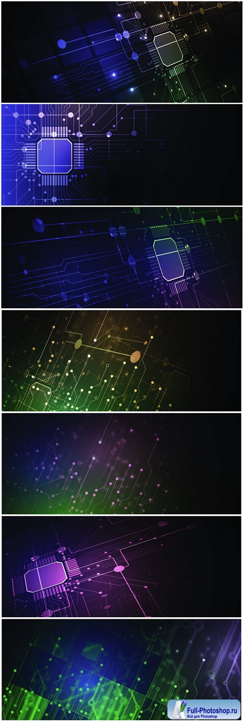 Abstract structure circuit computer technology business background