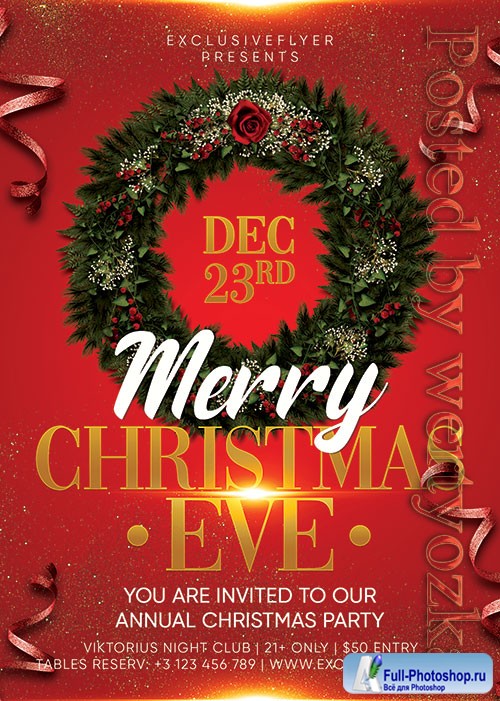 Christmas eve 2020 - Premium flyer psd template