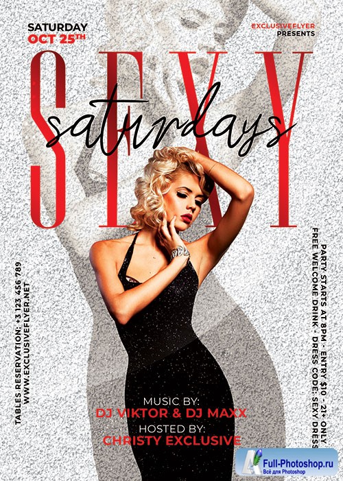 Sexy saturdays - Premium flyer psd template