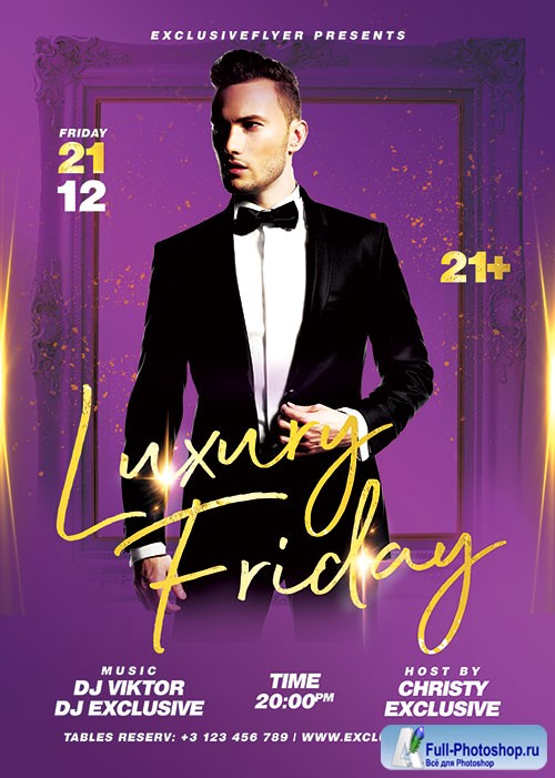 Luxury friday - Premium flyer psd template