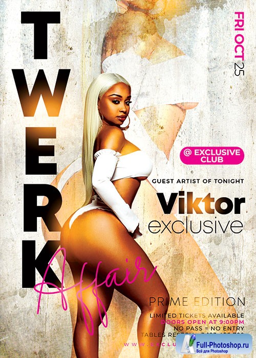 Twerk affair - Premium flyer psd template