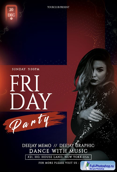 Friday Girls Night - Premium flyer psd template