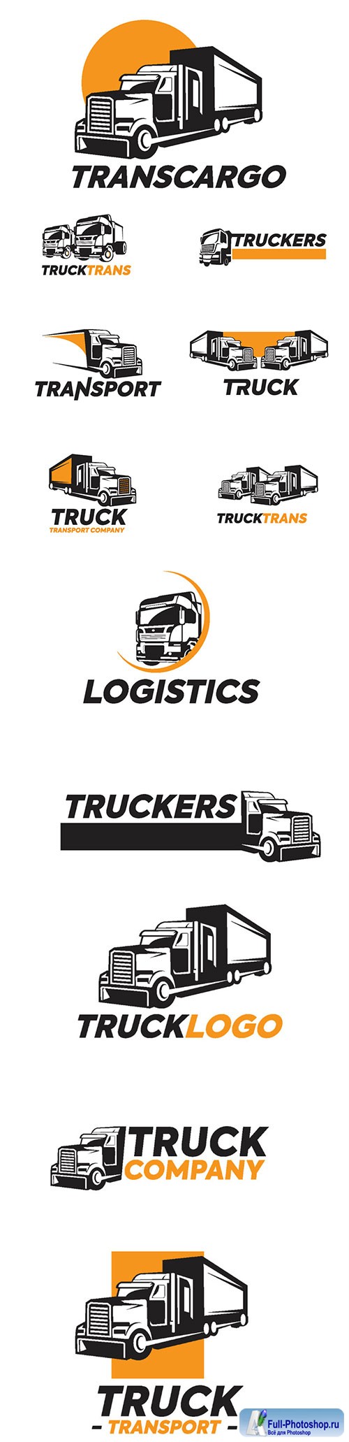 Truck logo vector illustration