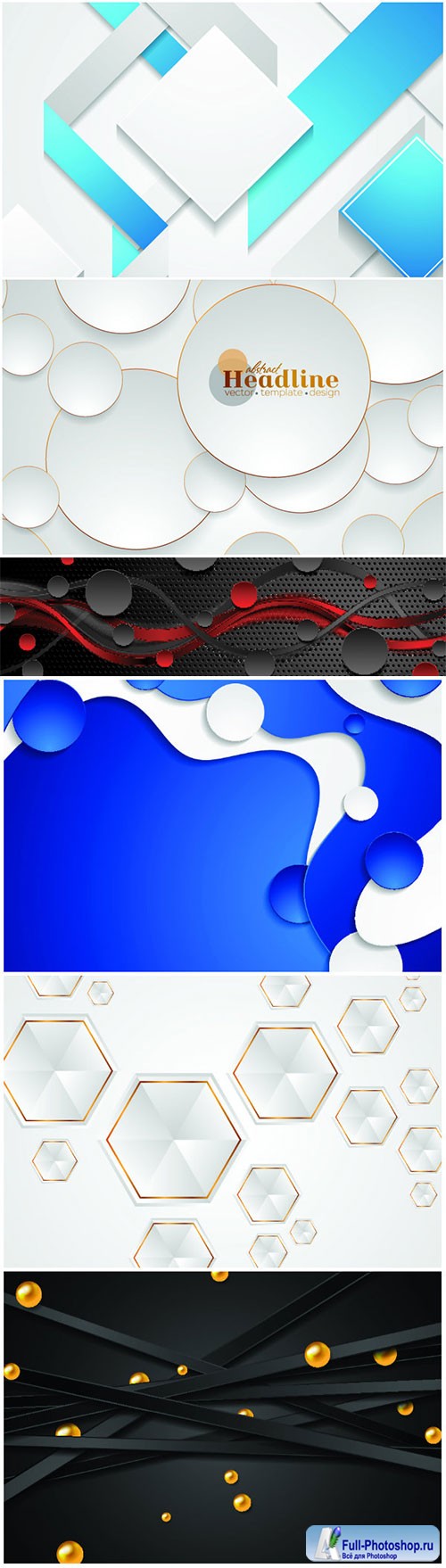 Vector 3d modern background