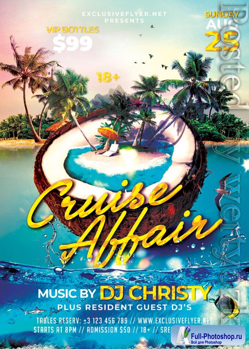 Cruise affair - Premium flyer psd template