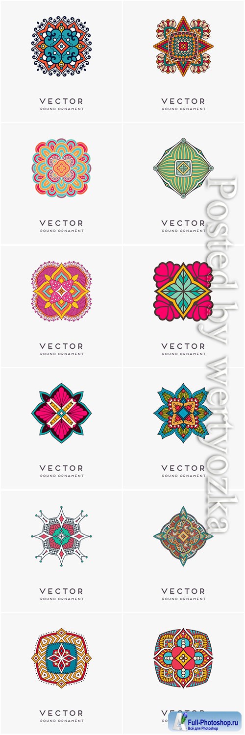 Decorative hand drawn mandala vector illustration # 2