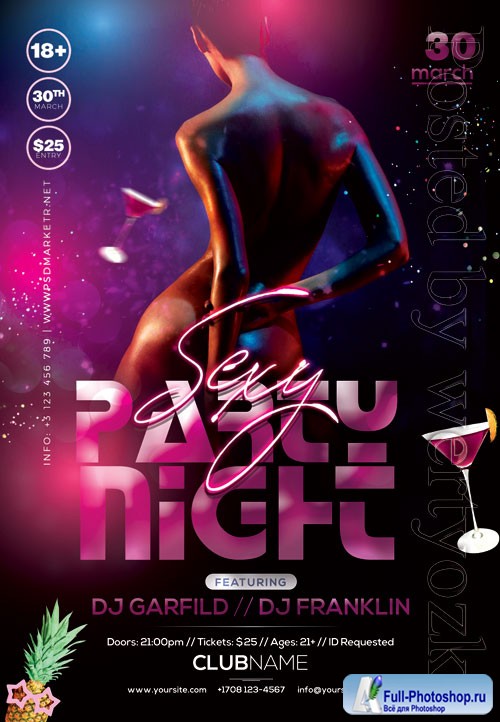 Sexy party night - Premium flyer psd template