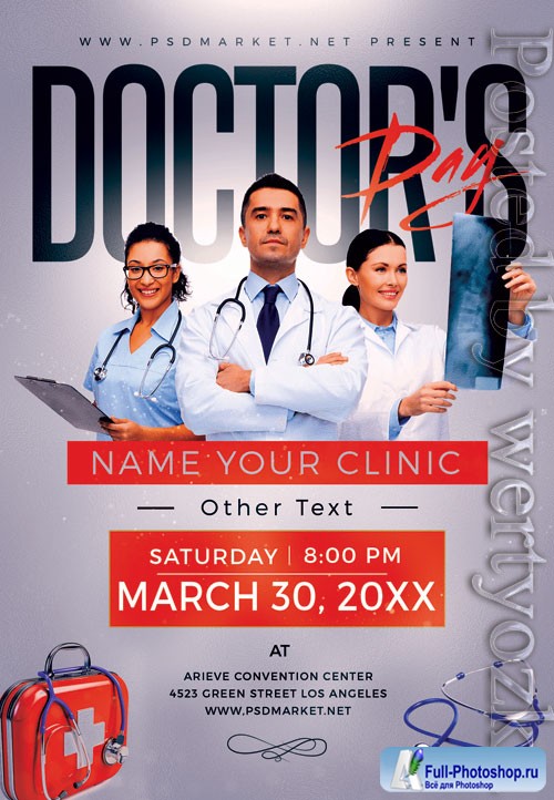 Doctors day - Premium flyer psd template