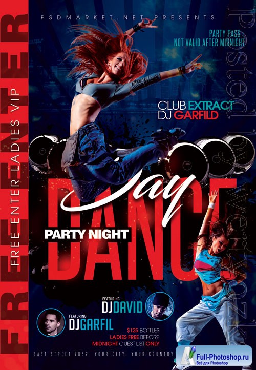 Dance day - Premium flyer psd template