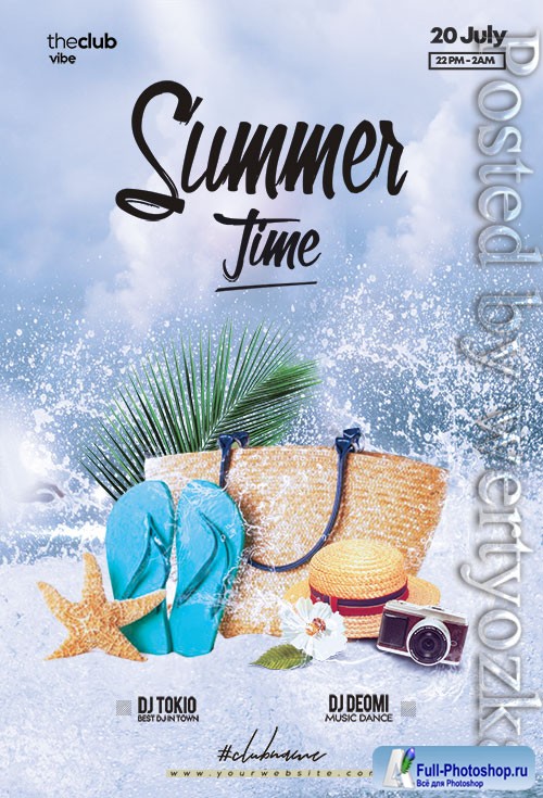 Summer Splash Paty - Premium flyer psd template