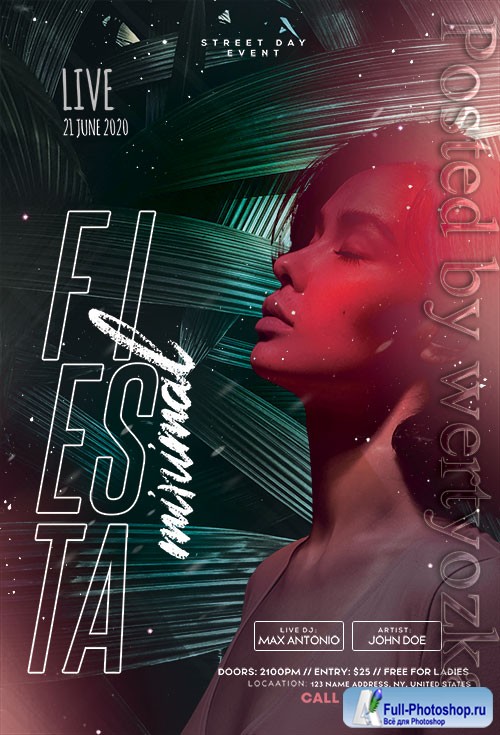 Tropical Concert - Premium flyer psd template