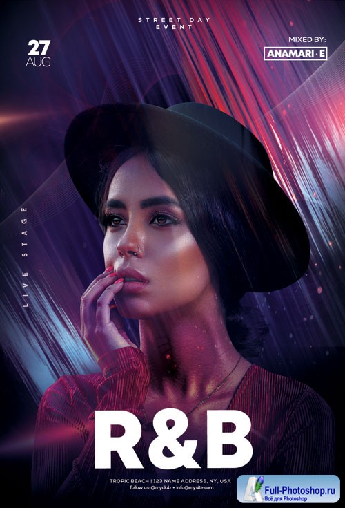 R&B Weekend Event - Premium flyer psd template