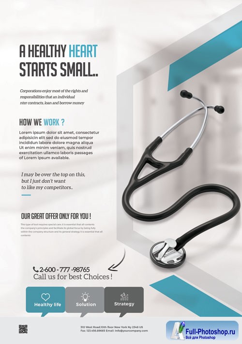 Medical Coronavirus - Premium flyer psd template