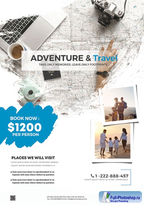 Holiday Travel - Premium flyer psd template