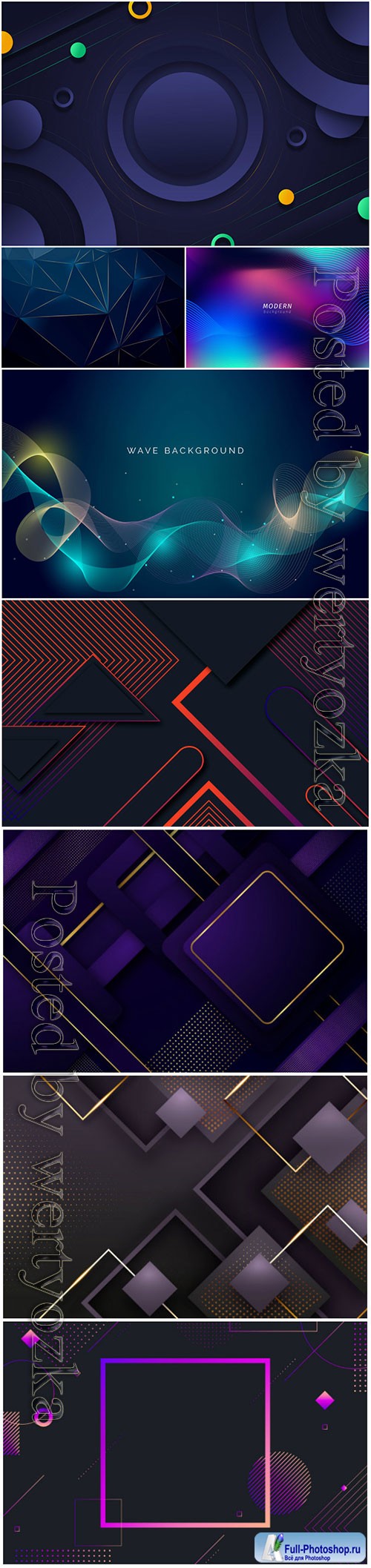 Luxury abstract backgrounds in vector # 8