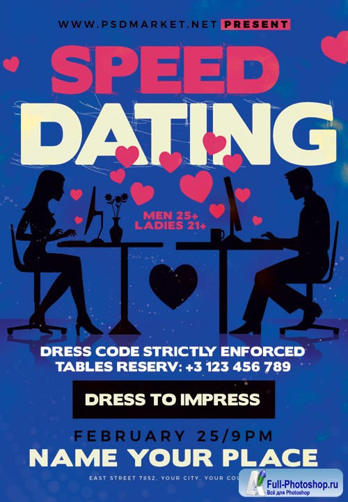 Speed dating - Premium flyer psd template