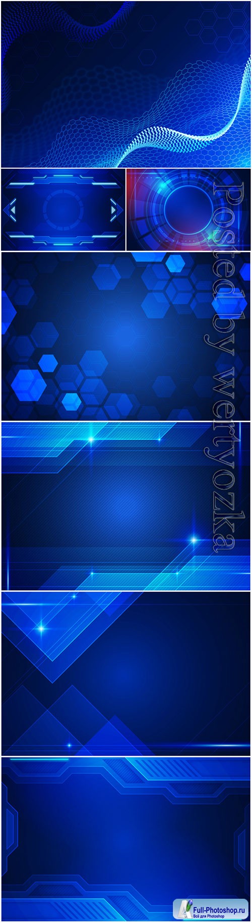 Modernistic tech vector background