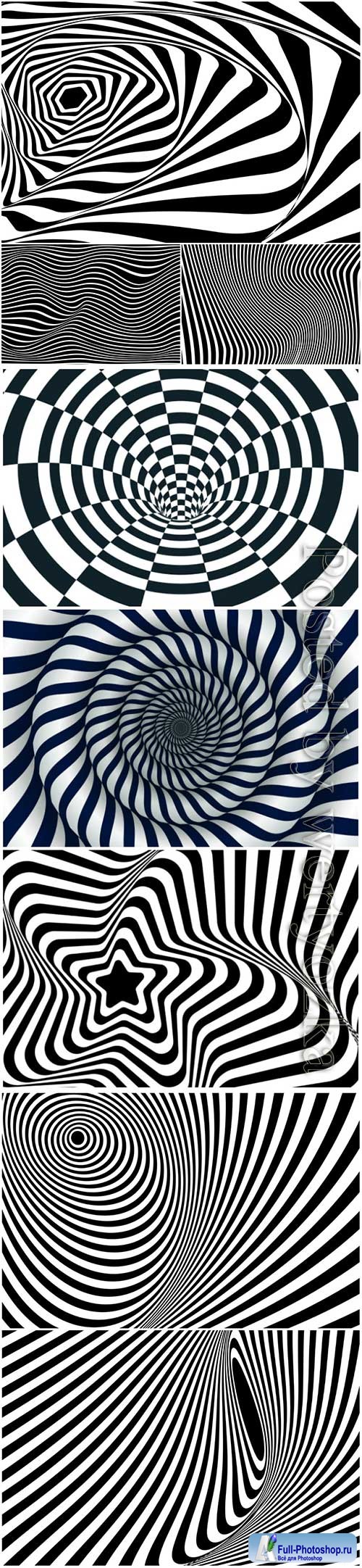 Psychedelic optical illusion vector background # 6