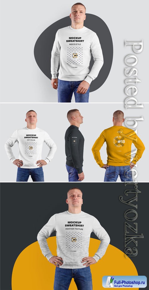 4 Mockup Sweatshirts