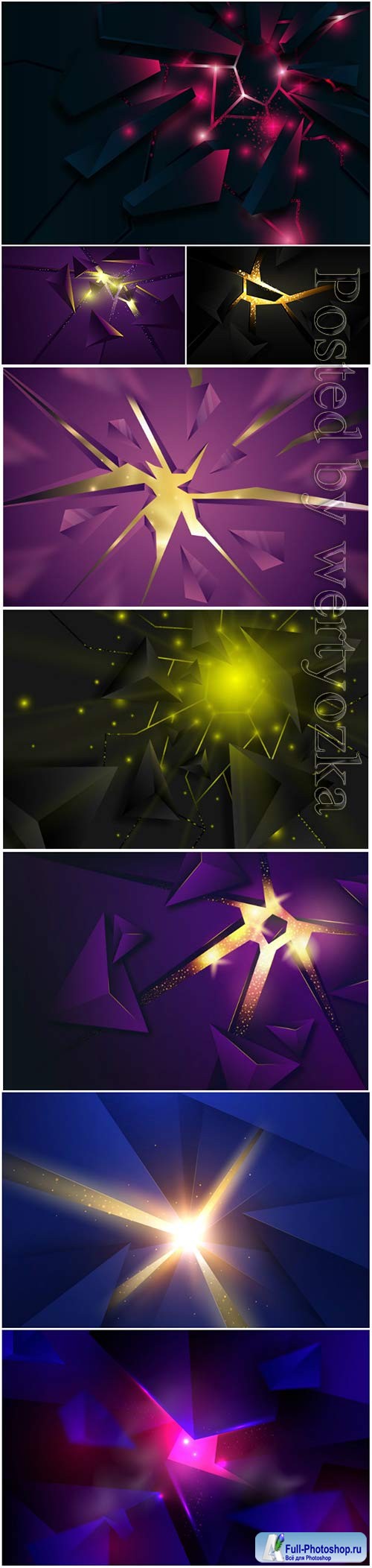 3d explosion with light vector background