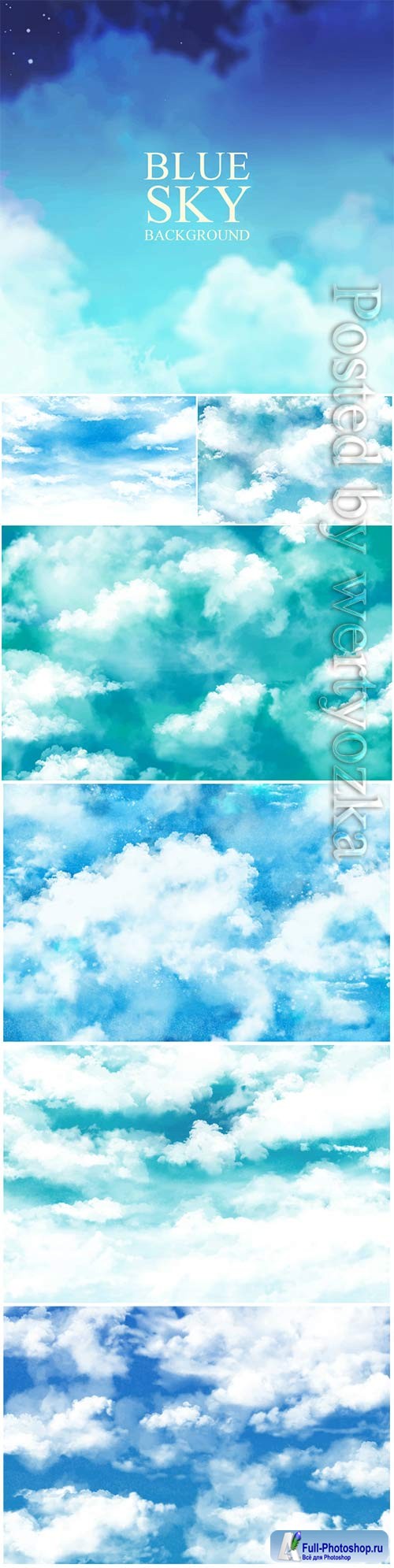 Sky paint texture vector background