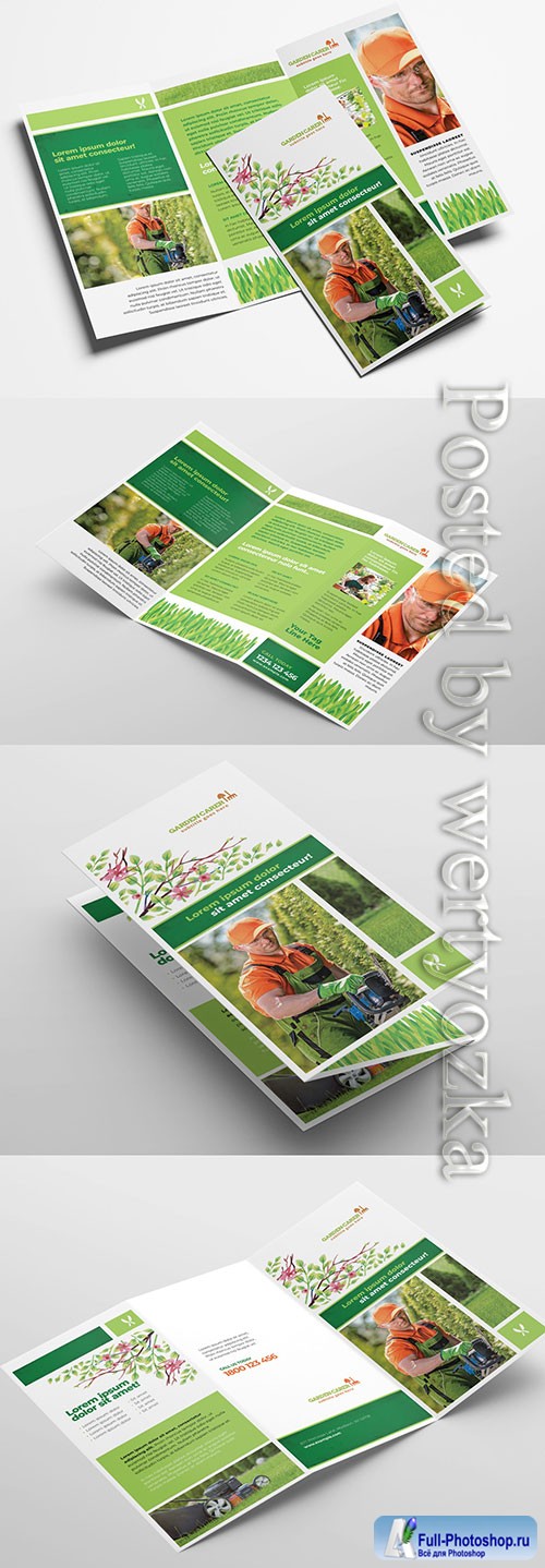 Trifold Layout for Gardening Landscape Services