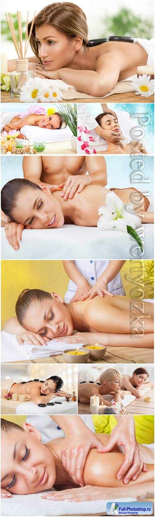 Girls in the spa salon, relax