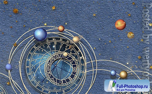 Modern science fiction 3d universe starry sky embossed background wall