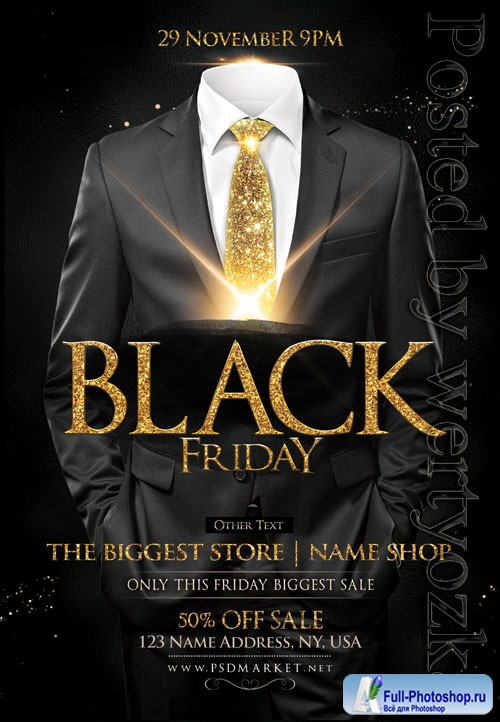 Black friday vip - Premium flyer psd template