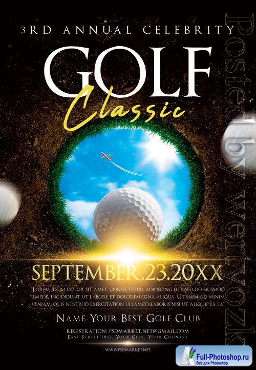 Golf classic - Premium flyer psd template